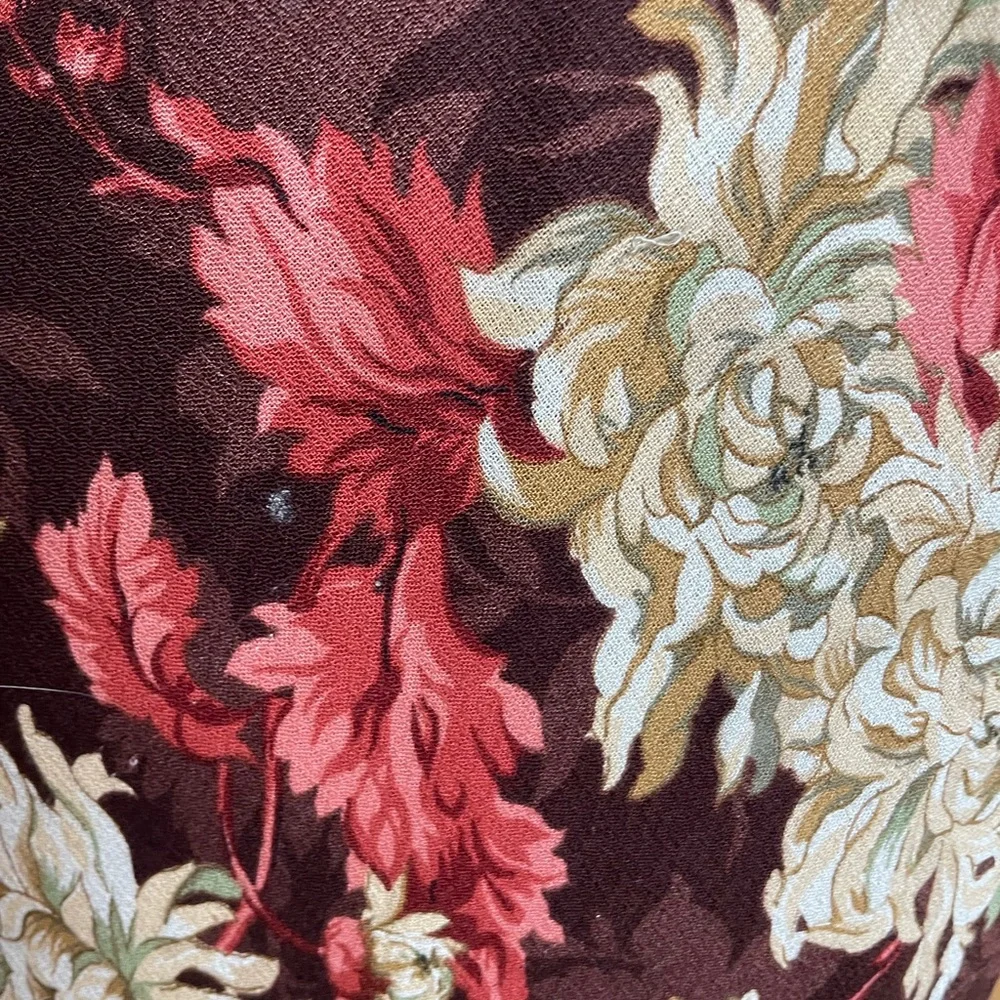 Vintage 90’s Carole Little floral maxi dress - bias cut - Picture 4 of 10